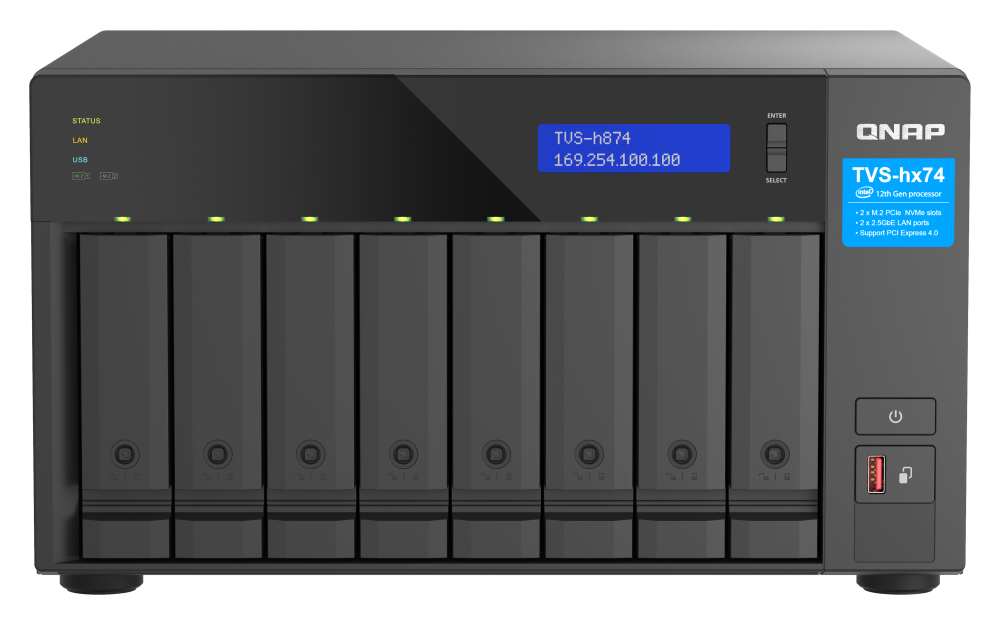 QNAP TVS-H874-I7-32G 8xSSD/HDD NAS