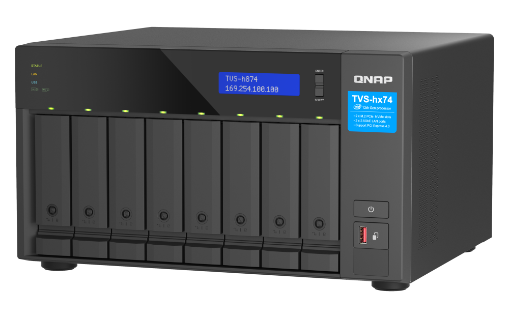 QNAP TVS-H874-I7-32G 8xSSD/HDD NAS