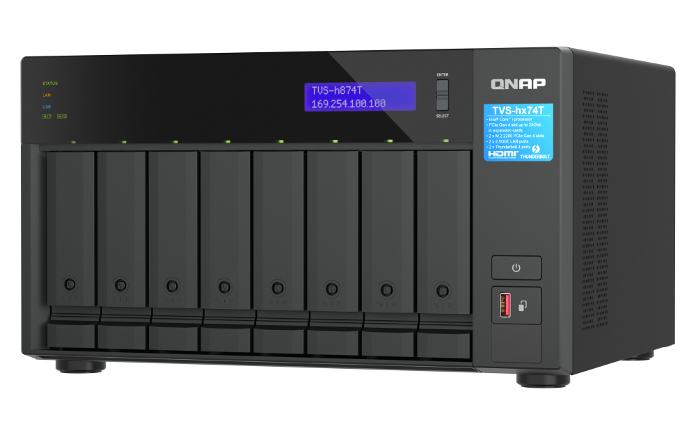 QNAP TVS-h874T-i7-32G 8xSSD/HDD Thunderbolt NAS