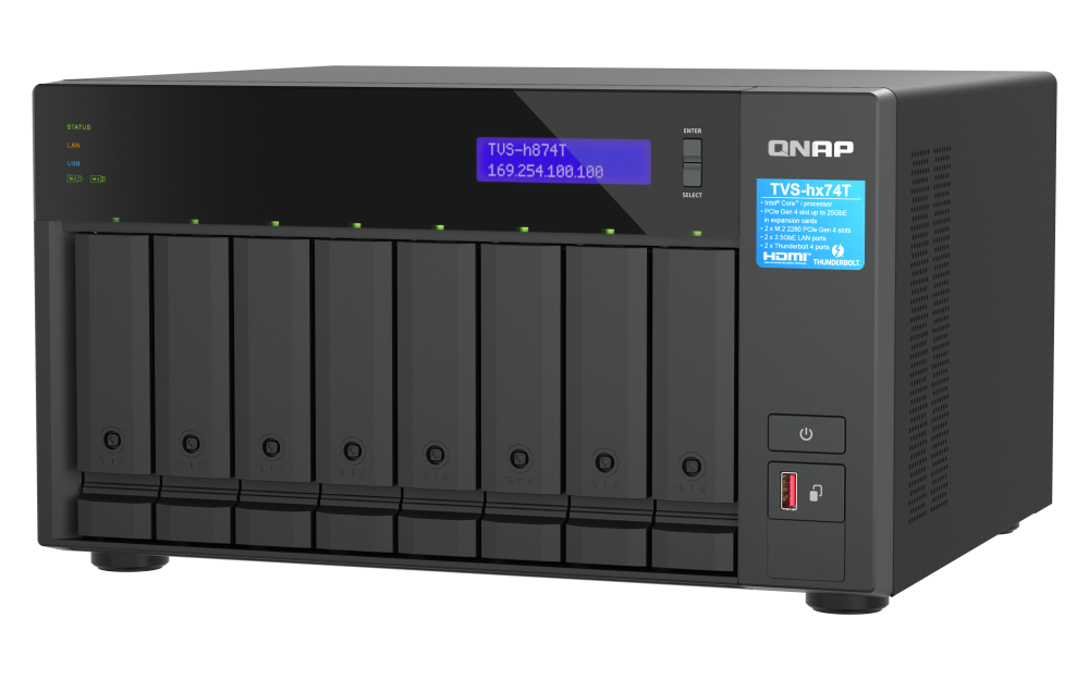 QNAP TVS-h874T-i7-32G 8xSSD/HDD Thunderbolt NAS