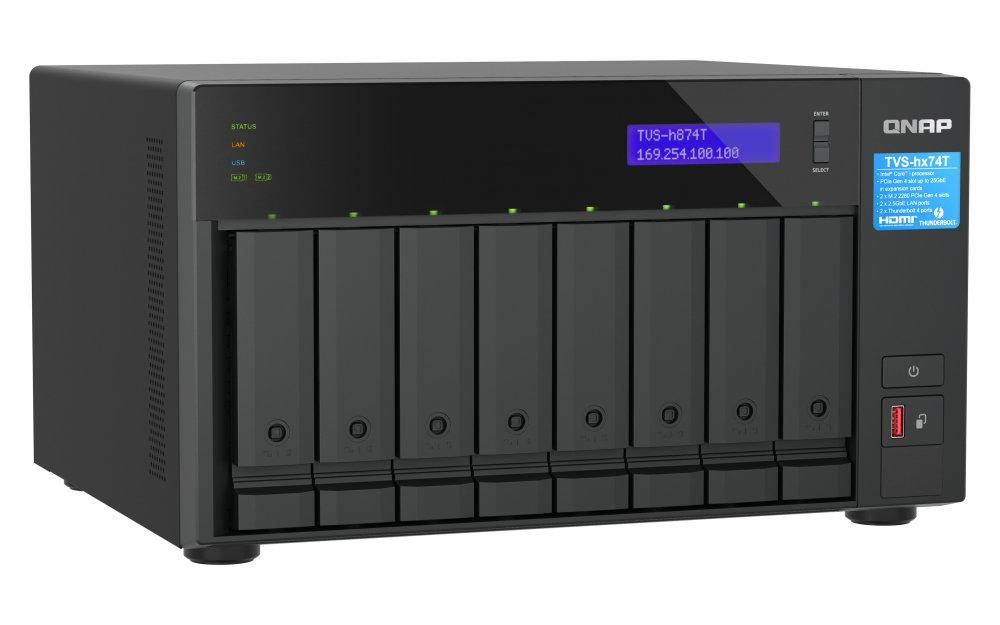 QNAP TVS-h874T-i7-32G 8xSSD/HDD Thunderbolt NAS