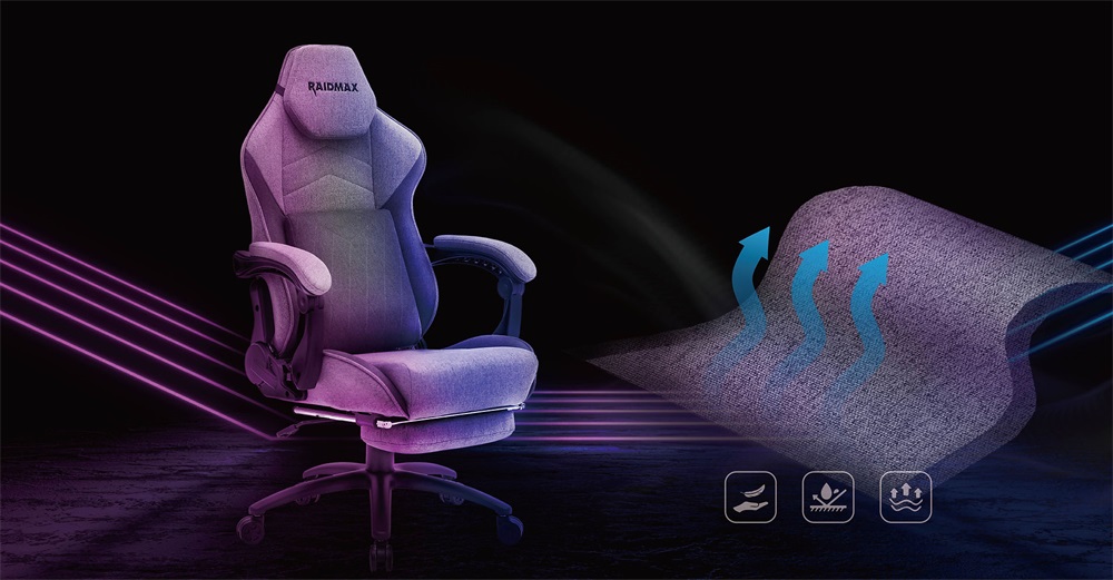 RAIDMAX DK719 kék gamer szék