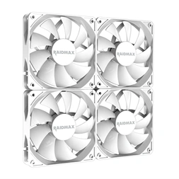 RAIDMAX X-AIR 4db 120mm RGB fehér ventilátor