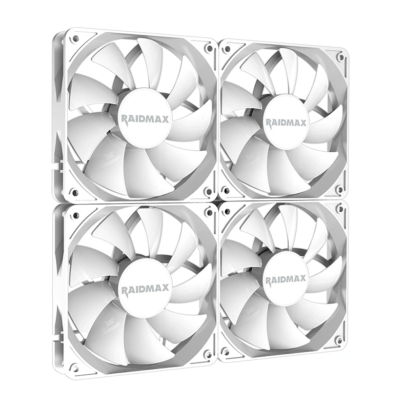 RAIDMAX X-AIR 4db 120mm RGB fehér ventilátor