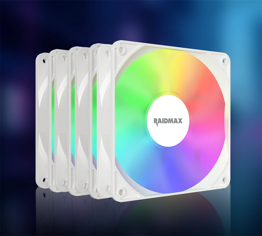 RAIDMAX X-AIR 4db 120mm RGB fehér ventilátor