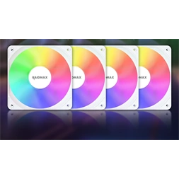 RAIDMAX X-AIR 4db 120mm RGB fehér ventilátor
