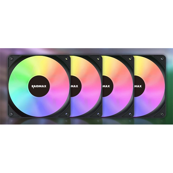 RAIDMAX X-AIR 4db 120mm RGB fekete ventilátor