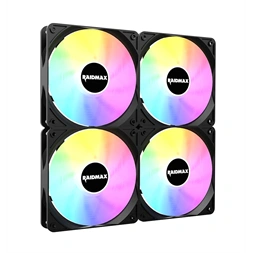 RAIDMAX X-AIR 4db 120mm RGB fekete ventilátor
