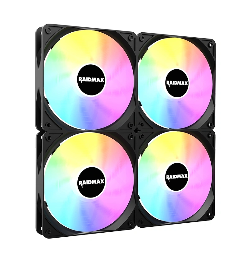 RAIDMAX X-AIR 4db 120mm RGB fekete ventilátor