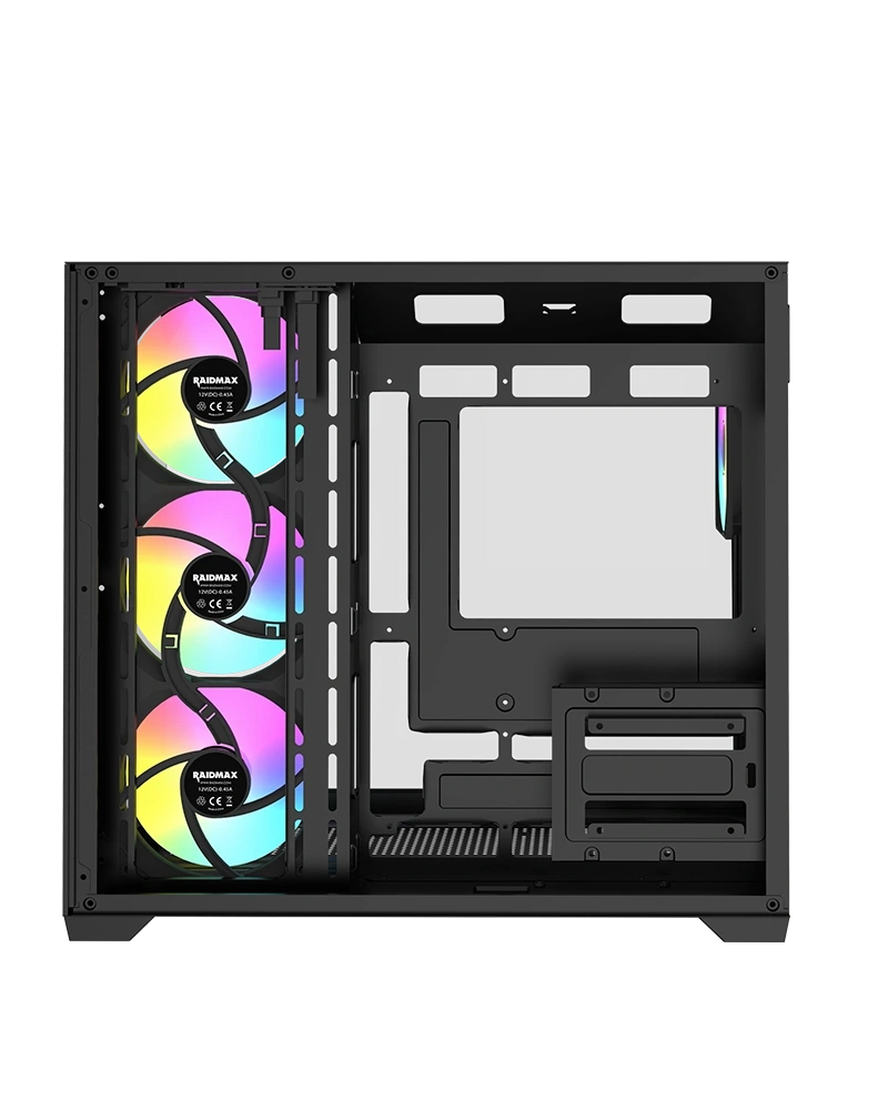 RAIDMAX i620 BLACK ATX  fekete számítógépház