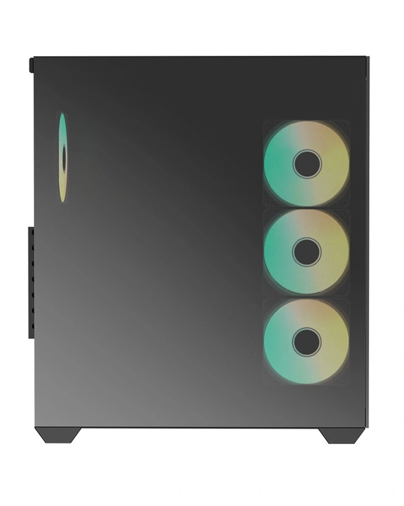 RAIDMAX i800 Chrome fekete (táp nélküli) ablakos ATX ház