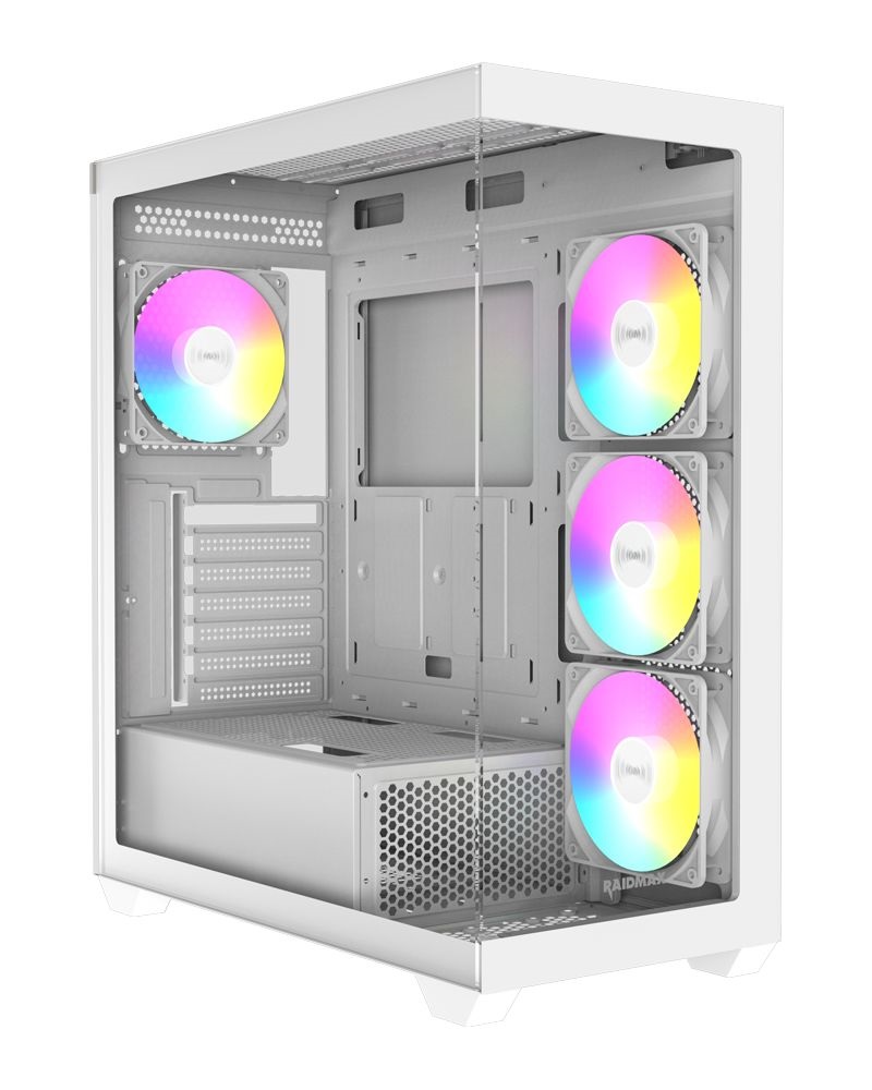 RAIDMAX i800 fehér (táp nélküli) ablakos ATX számítógépház (Újszerű)