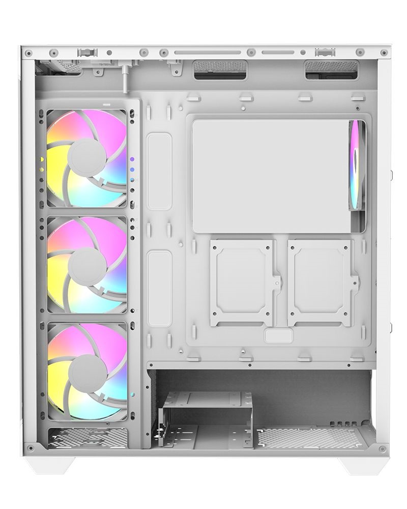 RAIDMAX i800 fehér (táp nélküli) ablakos ATX számítógépház (Újszerű)