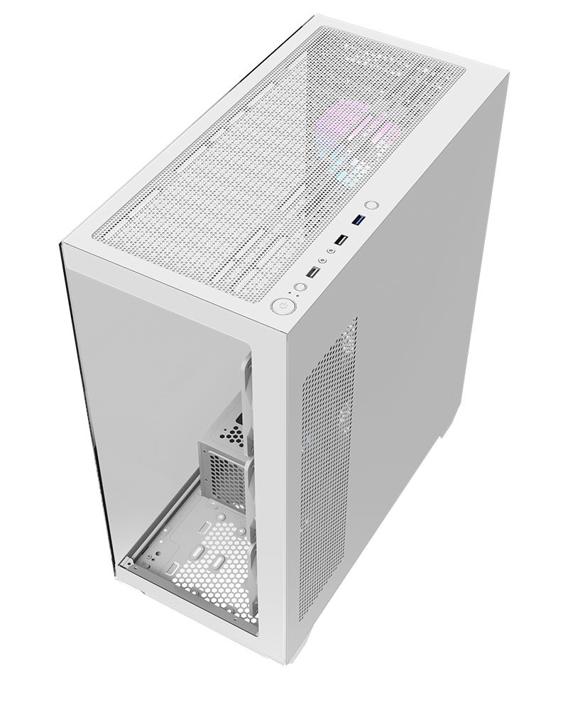 RAIDMAX i800 fehér (táp nélküli) ablakos ATX számítógépház (Újszerű)