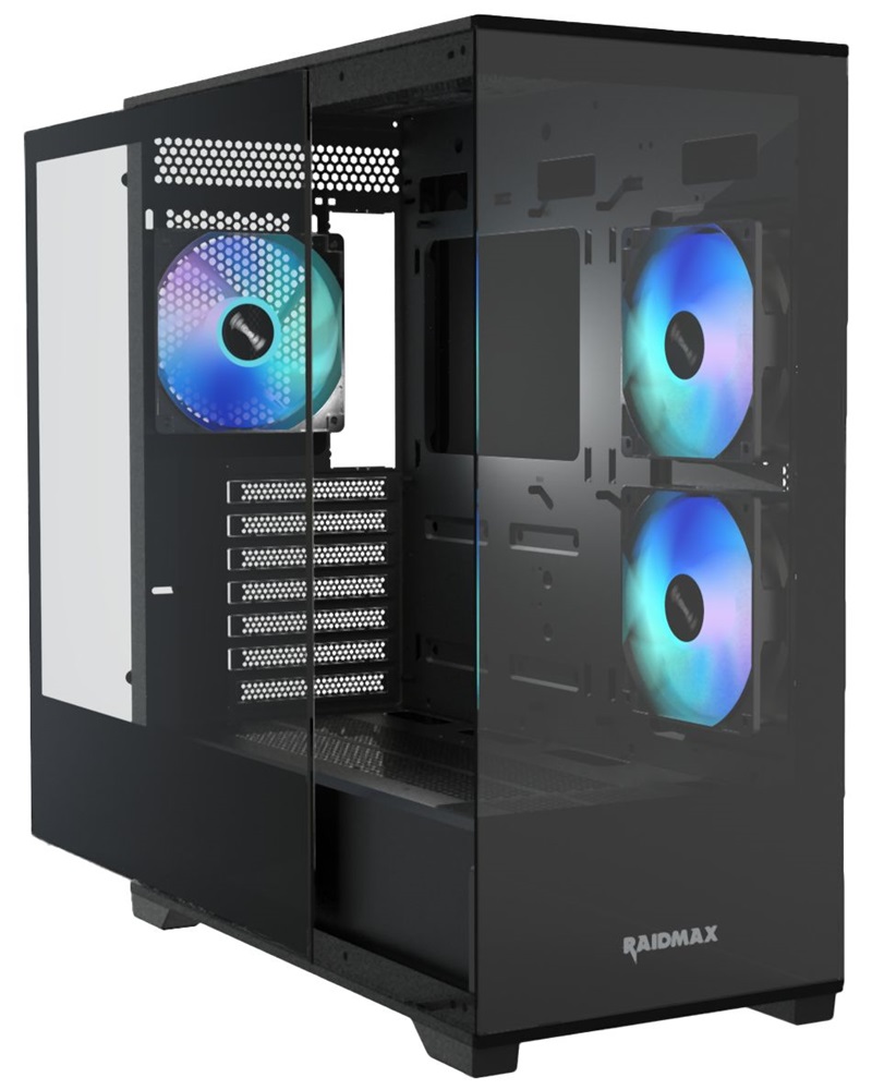 RAIDMAX i801 fekete (táp nélküli) ablakos ATX ház