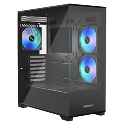 RAIDMAX i801 fekete (táp nélküli) ablakos ATX ház (Újszerű)