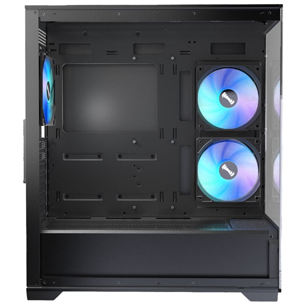 RAIDMAX i801 fekete (táp nélküli) ablakos ATX ház (Újszerű)