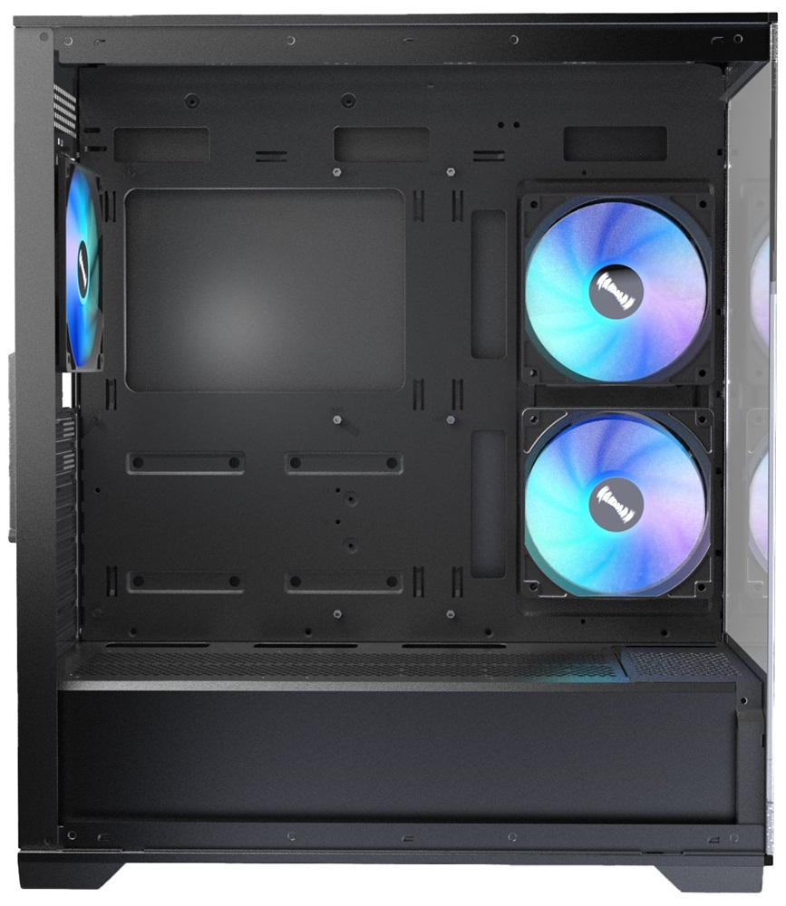 RAIDMAX i801 fekete (táp nélküli) ablakos ATX ház (Újszerű)