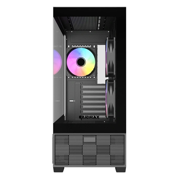 RAIDMAX i803BF LCD kijelzős BLACK ATX számítógépház
