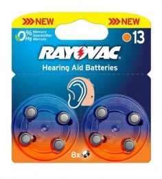 RAYOVAC 13AU-6MFAS BLI8 hallókészülék elem