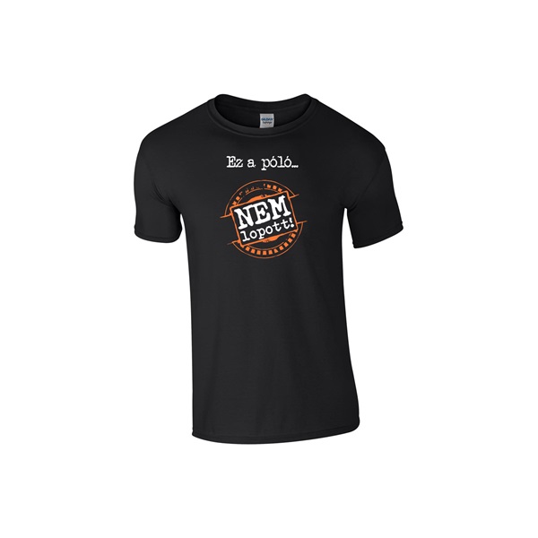 Radics Peti "Nem Lopott" férfi fekete L méretű póló