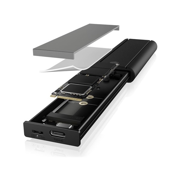 Raidsonic IB-1807MT-C31 M.2 2280 PCIe NVMe külső ház fekete