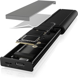 Raidsonic IB-1807MT-C31 M.2 2280 PCIe NVMe külső ház fekete