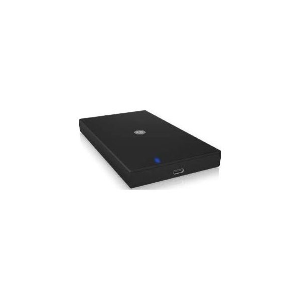 Raidsonic IB-200T-C3 2.5" SATA3 USB-C külső ház fekete (USB3.2 Gen1 Type-A/Type-C kombi kábellel)