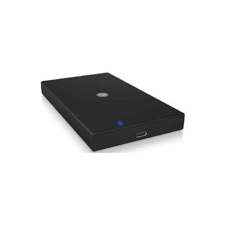Raidsonic IB-200T-C3 2.5" SATA3 USB-C külső ház fekete (USB3.2 Gen1 Type-A/Type-C kombi kábellel)