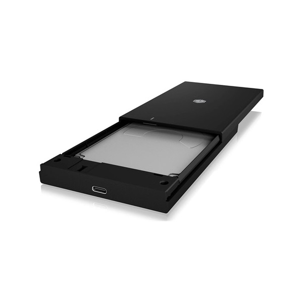 Raidsonic IB-200T-C3 2.5" SATA3 USB-C külső ház fekete (USB3.2 Gen1 Type-A/Type-C kombi kábellel)
