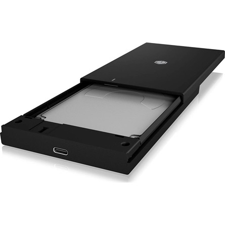 Raidsonic IB-200T-C3 2.5" SATA3 USB-C külső ház fekete (USB3.2 Gen1 Type-A/Type-C kombi kábellel)
