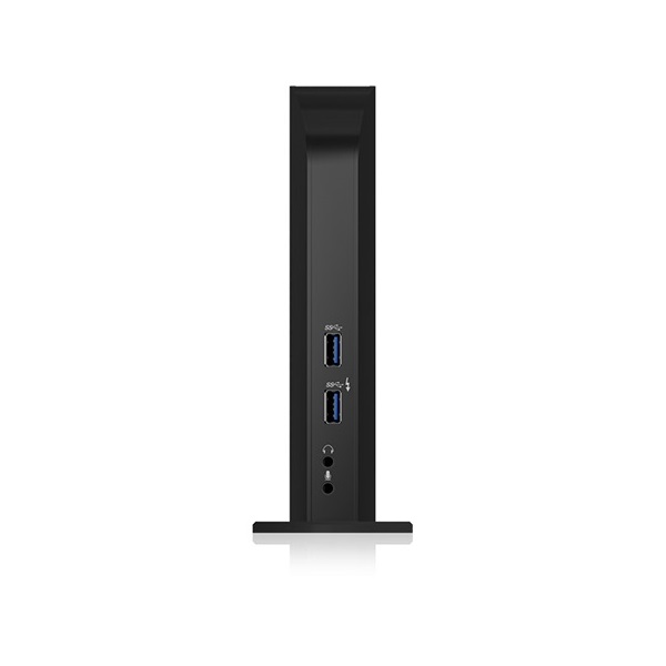 Raidsonic IB-DK2242AC USB-C USB3.0 DisplayPort RJ45 dokkoló fekete