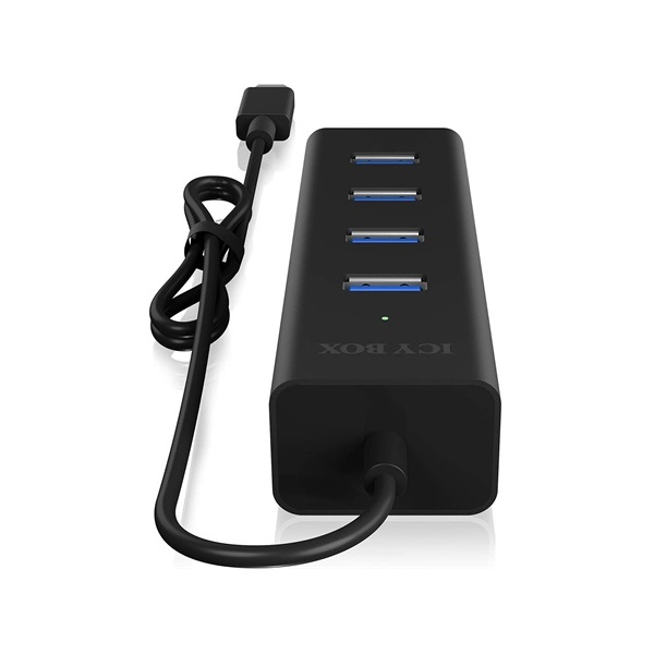 Raidsonic IB-HUB1409-C3 4-portos USB-C USB3.0 hub fekete