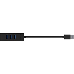 Raidsonic IB-HUB1419-U3 4-portos USB3.0 hub fekete