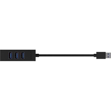 Raidsonic IB-HUB1419-U3 4-portos USB3.0 hub fekete