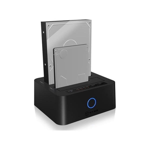 Raidsonic ICY BOX CloneStation 2.5/3.5" SATA3 USB3.0 dokkoló fekete
