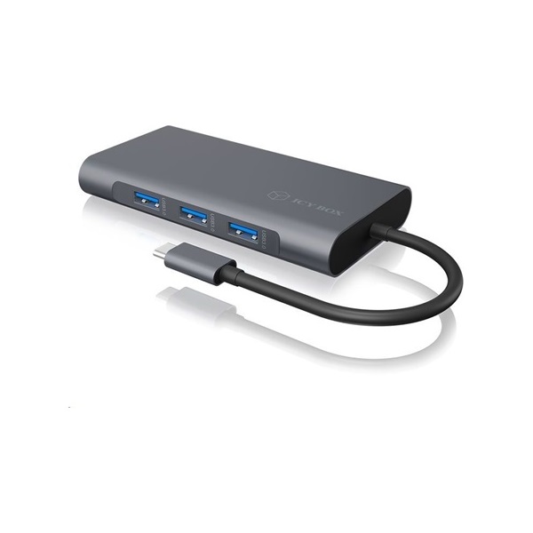 Raidsonic ICY BOX DockingStation 10-in-1 USB-C dokkoló szürke