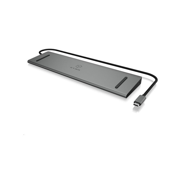 Raidsonic ICY BOX DockingStation 11-in-1 USB-C dokkoló szürke