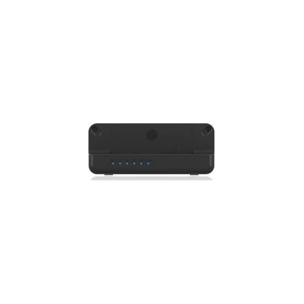 Raidsonic ICY BOX Docking & Clonstation M.2/2.5/3.5" NVMe/SATA3 USB3.2 Gen2×1 C dokkoló fekete USB3 A-C kábellel