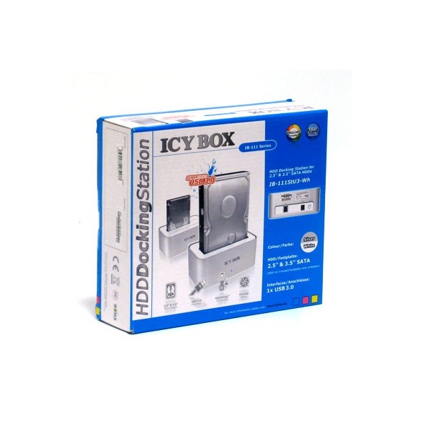 Raidsonic ICY BOX IB-111STU3-WH 2.5/3.5" USB3.0 SATA dokkoló