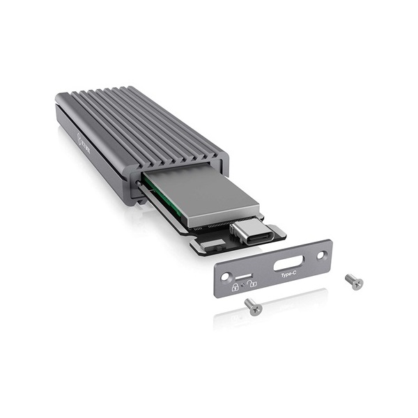 Raidsonic ICY BOX IB-1817M-C31 M.2 NGFF USB3.1 C Gen 2 külső ház szürke NVME
