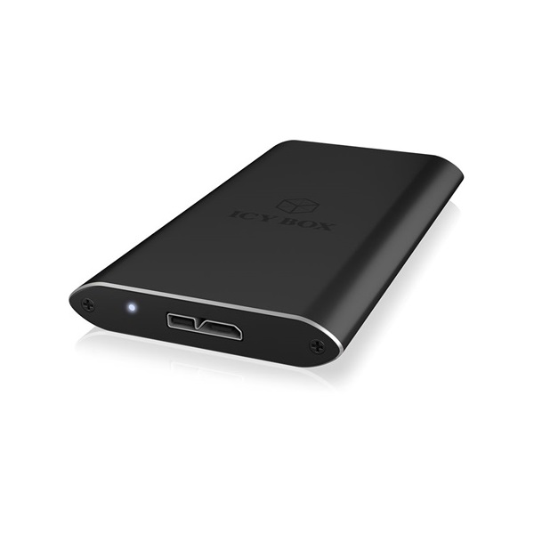 Raidsonic ICY BOX IB-182aMU3 mSATA USB3.0 külső ház fekete