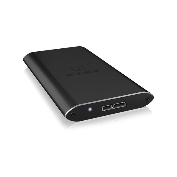 Raidsonic ICY BOX IB-182aMU3 mSATA USB3.0 külső ház fekete