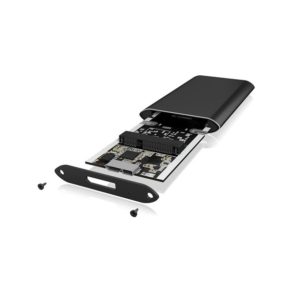 Raidsonic ICY BOX IB-182aMU3 mSATA USB3.0 külső ház fekete