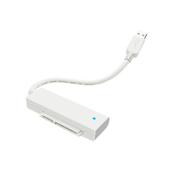 Raidsonic ICY BOX IB-AC603a-U3 SATA USB 3.0 A adapter + HDD box fehér