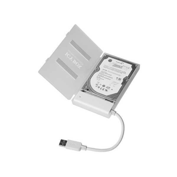 Raidsonic ICY BOX IB-AC603a-U3 SATA USB 3.0 A adapter + HDD box fehér