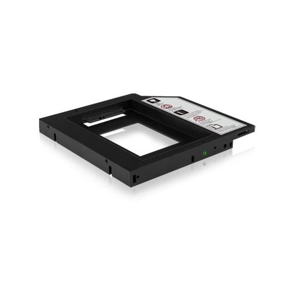 Raidsonic ICY BOX IB-AC640 5,25" slim ODD 9,5mm -> 1db 2,5" SATA beépítő keret fekete 9,5mm