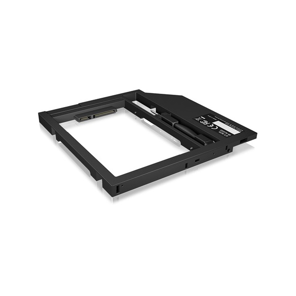 Raidsonic ICY BOX IB-AC649 5,25" slim ODD 9,5mm -> 1db 2,5" SATA beépítő keret fekete 9,5mm