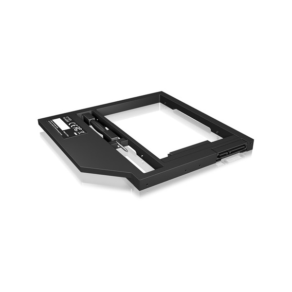 Raidsonic ICY BOX IB-AC649 5,25" slim ODD 9,5mm -> 1db 2,5" SATA beépítő keret fekete 9,5mm