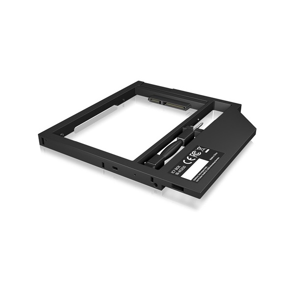 Raidsonic ICY BOX IB-AC649 5,25" slim ODD 9,5mm -> 1db 2,5" SATA beépítő keret fekete 9,5mm
